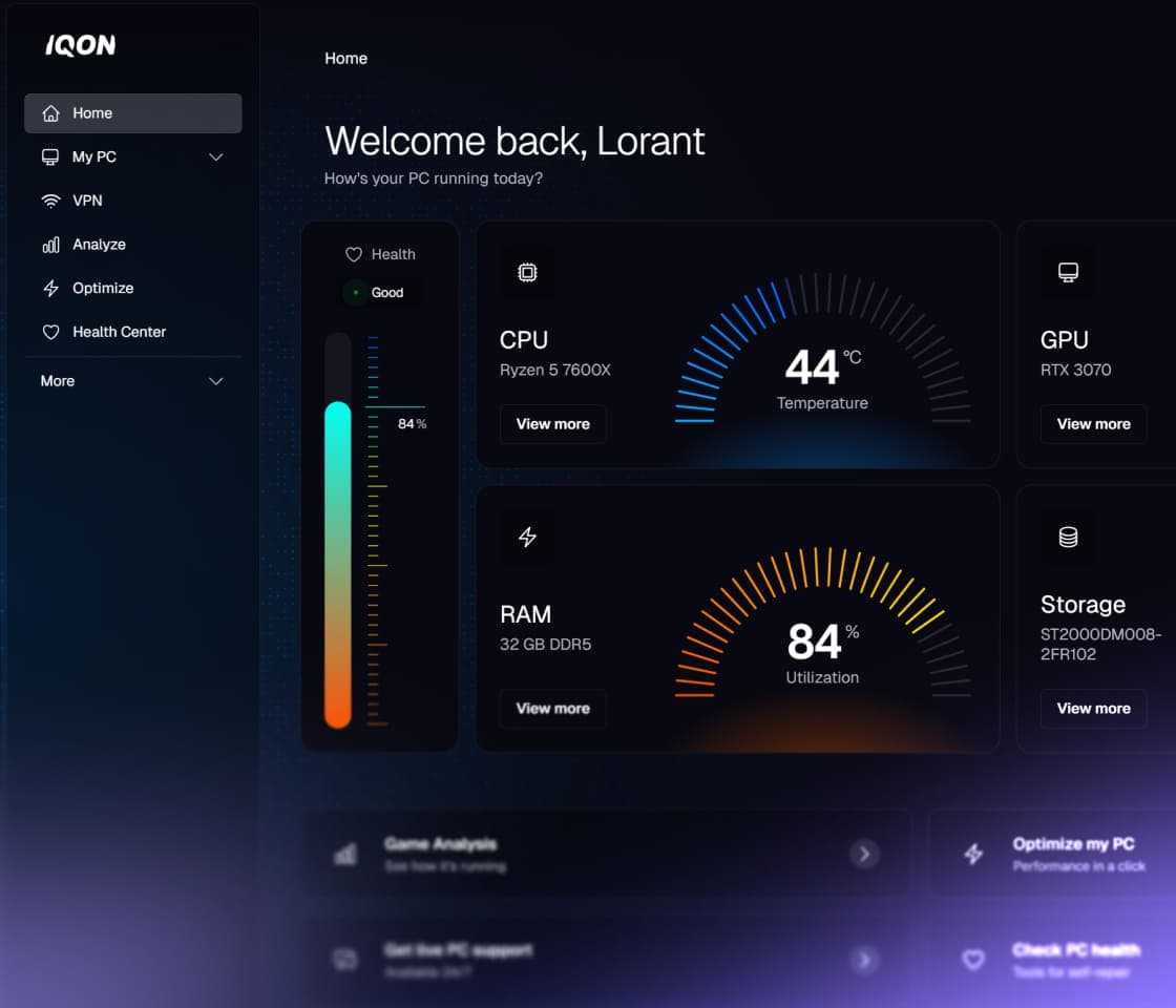Product image of the IQON app