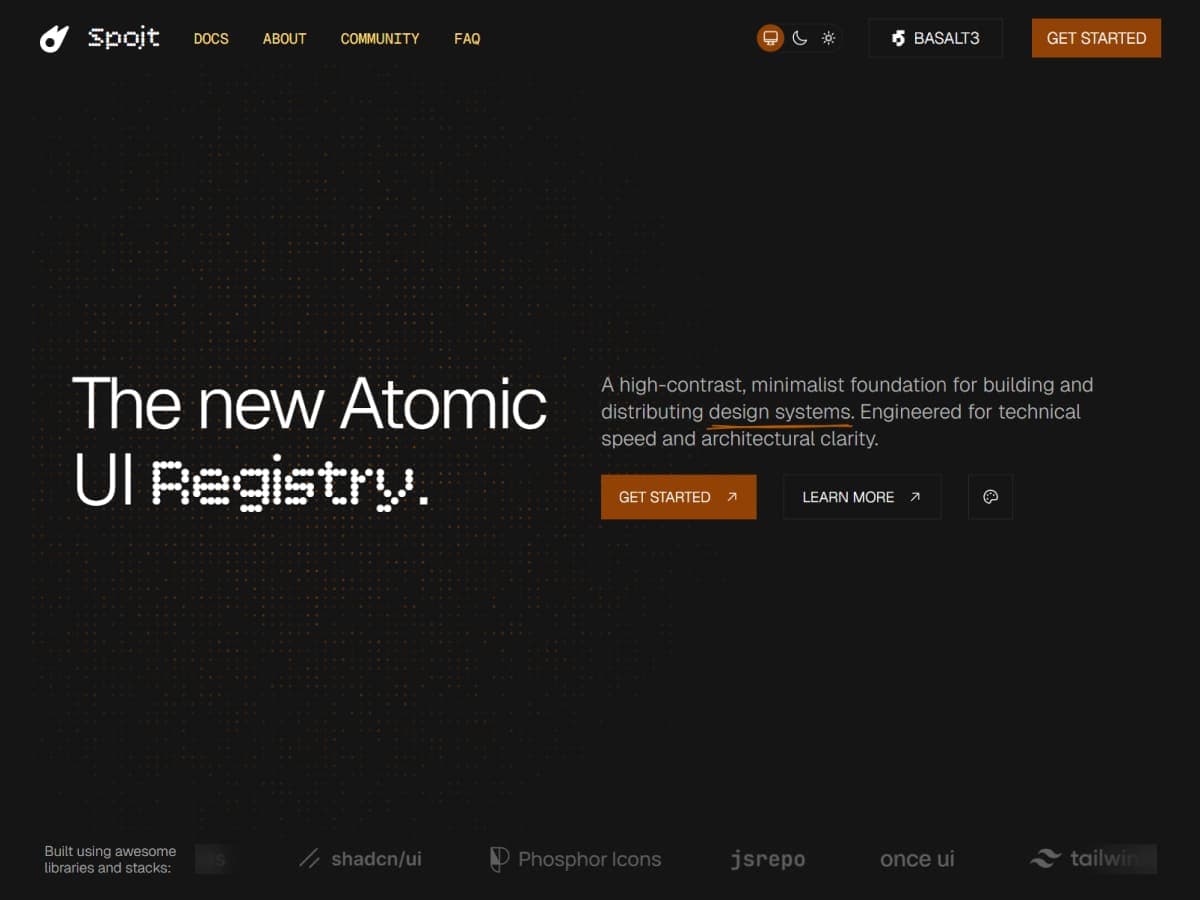 Spojt: Design system website